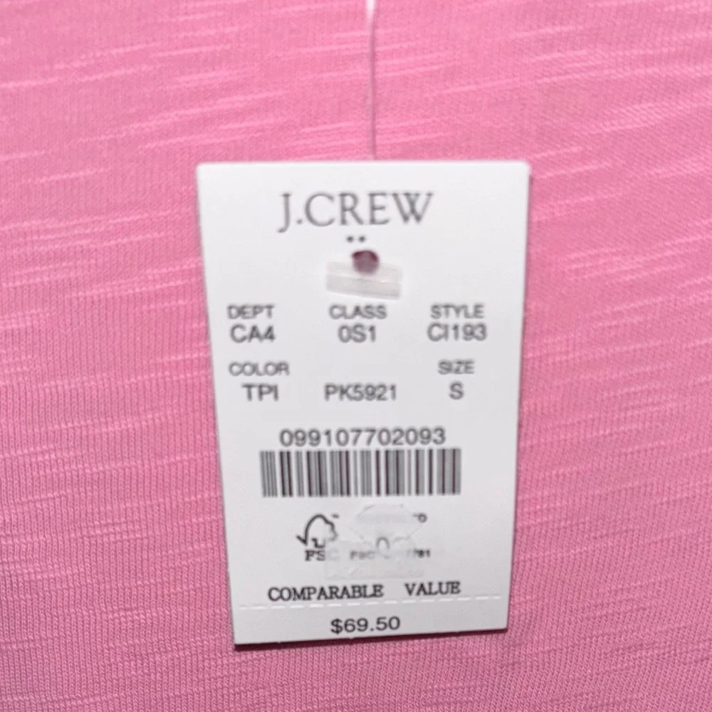 J. Crew Pink Dress with Waist Tie